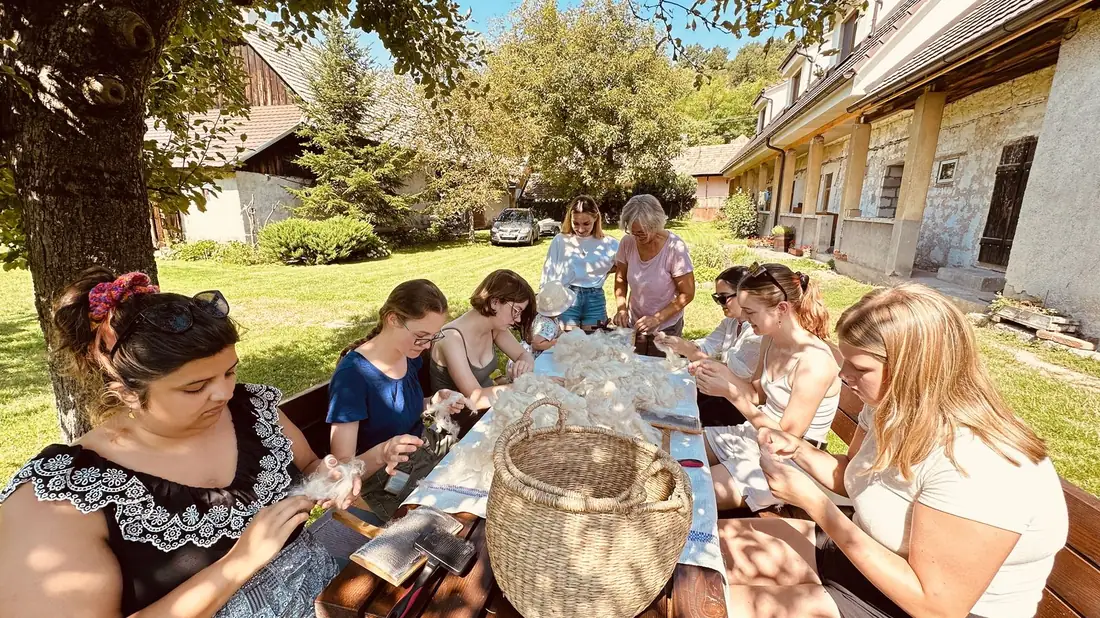 A rural craft workshop in Slovakia